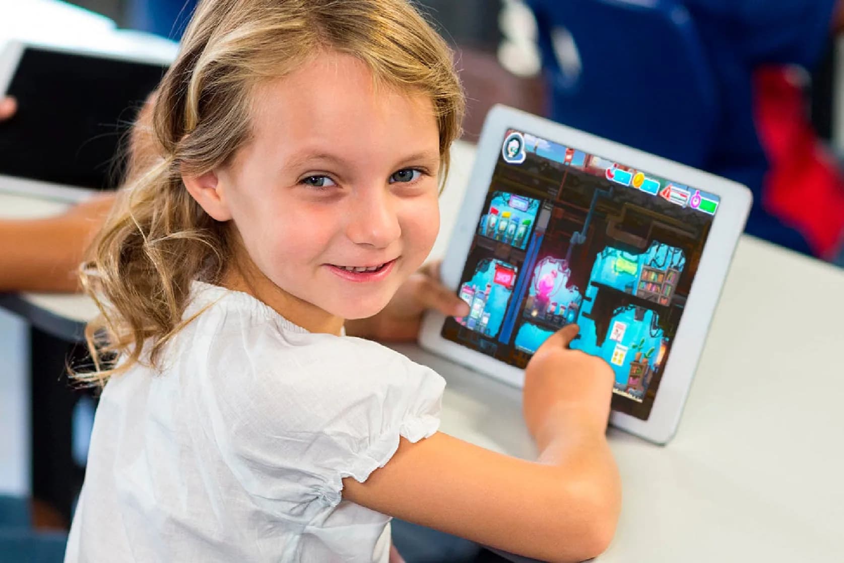 A child doing a hands-on science activity